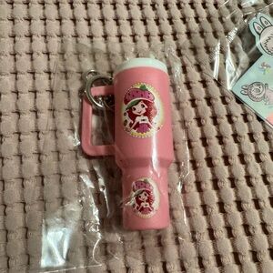 NWT Pink Strawberry shortcake Keychain